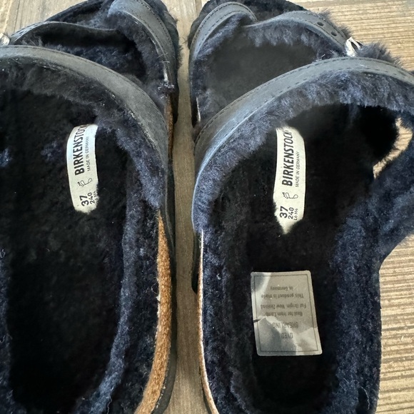 Birkenstock Mayari Shearling Natural Leather Oiled sandals size 6 - Picture 7 of 12